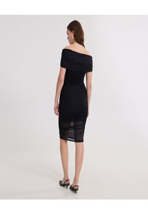 Vestido Para Mujer M/C Corto Color Negro Marca Ostu #40170318