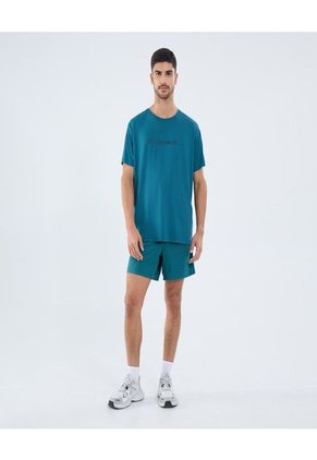 Bermuda Para Hombre Deportiva Largo Color Verde Marca Ostu #60100444