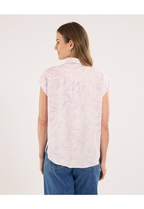 Camisa Para Mujer Manga Corta Color Lila Marca Ostu #40010338
