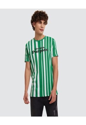 Camiseta Para Hombre Manga Corta Color Verde Marca Ostu #60090846