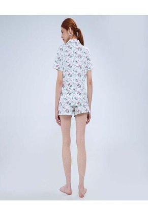 Pijama Para Mujer M/C P/C Color Crema Marca Ostu #40040401