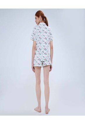 Pijama Para Mujer M/C P/C Color Crema Marca Ostu #40040401