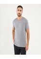 Camiseta Para Hombre Manga Corta Cuello Redondo Color Gris Marca Ostu #60091653 de Ostu