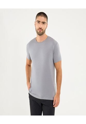 Camiseta Para Hombre Manga Corta Cuello Redondo Color Gris Marca Ostu #60091653 Ostu
