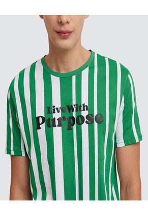 Camiseta Para Hombre Manga Corta Color Verde Marca Ostu #60090846