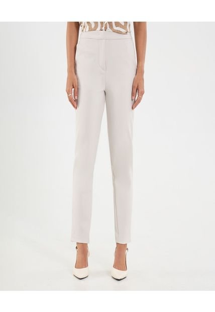 Pantalón Para Mujer Moda Color Marfil Marca Ostu #40070707