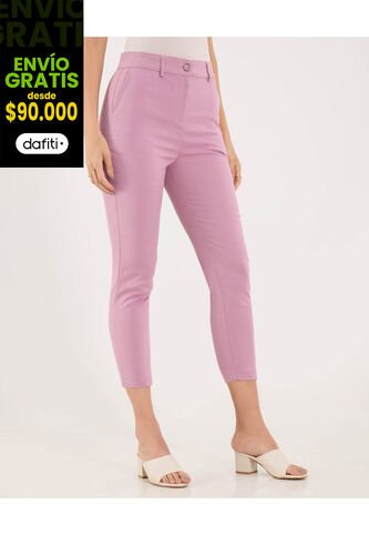 Pantalon Para Mujer Capri Color Lila Pastel Marca Ostu #40070772 Ostu