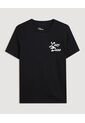 Camiseta  Para Mujer Manga Corta Cuello Redondo Color Negro Marca Ostu #40092850 de Ostu