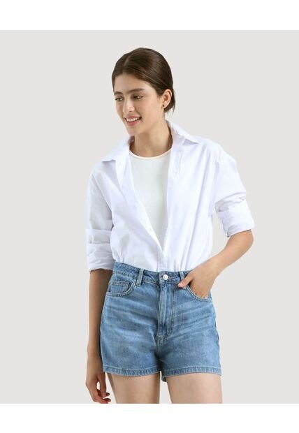 Short Para Mujer  Color Azul  Marca Ostu #40190239