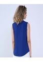 Blusa Para Mujer Manga Sisa Color Azul Rey Marca Ostu #40121067 de Ostu