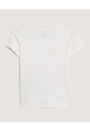 Camiseta  Infantil Niña Manga Corta Cuello Redondo Color Crema Marca Ostu #90090363