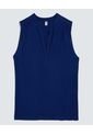 Blusa Para Mujer Manga Sisa Color Azul Rey Marca Ostu #40121067 de Ostu