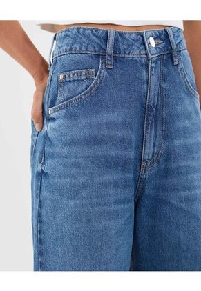 Jean Para Mujer Wide-Leg Color Azul Marca Ostu #40160579