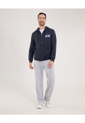 Buzo Para Hombre Zipper Color Azul Oscuro Marca Ostu #60060502