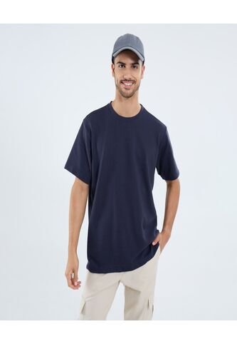 Camiseta Para Hombre Manga Corta Cuello Redondo Color Azul Marca Ostu #60091641 Ostu