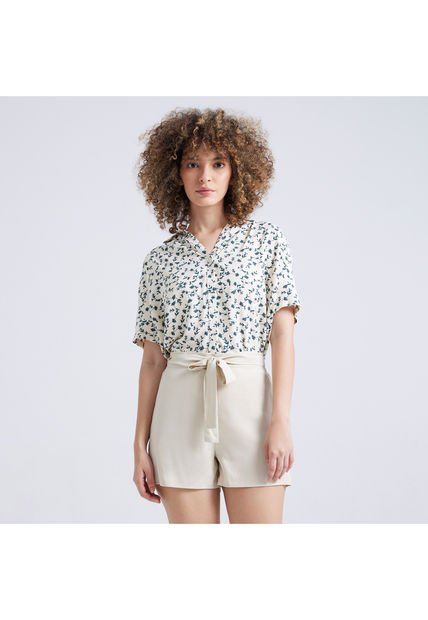 Short Para Mujer  Color Arena Marca Ostu #40190206