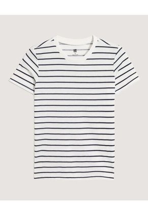 Camiseta Infantil Niño Manga Corta Cuello Redondo Color Crudo Marca Ostu #80098187