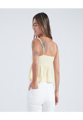 Blusa Para Mujer Manga Sisa Color Amarillo  Marca Ostu #40120906