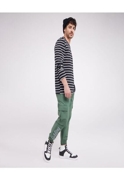 Pantalón  Para Hombre Jogger Color Verde Marca Ostu #60070190