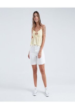 Blusa Para Mujer Manga Sisa Color Amarillo  Marca Ostu #40120906