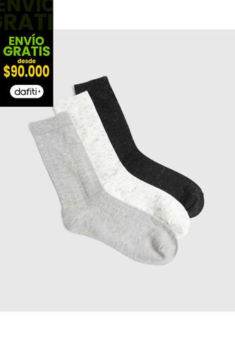 Medias Para Mujer Caña Larga Color Pack X Marca Ostu #40980197 Ostu