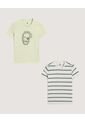 Camiseta  Infantil Niño Manga Corta Cuello Redondo Color Negro Marca Ostu #80090331 de Ostu