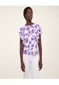 Blusa  Para Mujer Manga Corta Color Morado Marca Ostu #40120727 de Ostu