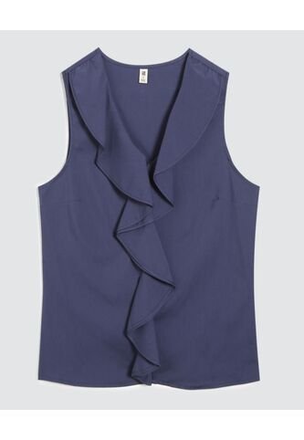 Blusa Para Mujer Manga Sisa Color Azul  Marca Ostu #40120973 Ostu