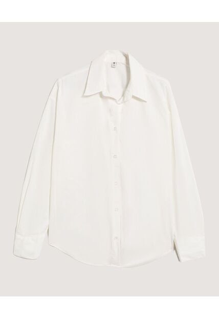 Camisa  Para Mujer Manga Larga Color Crudo Marca Ostu #40018216