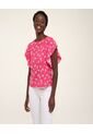 Blusa  Para Mujer Manga Corta Color Rosado Marca Ostu #40120727 de Ostu