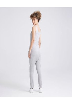Enterizo  Para Mujer Manga Sisa Color Gris Marca Ostu #40320040