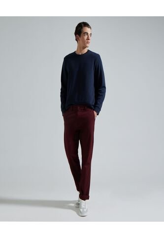 Pantalon Para Hombre Chino Color Vino Marca Ostu #60070245 Ostu