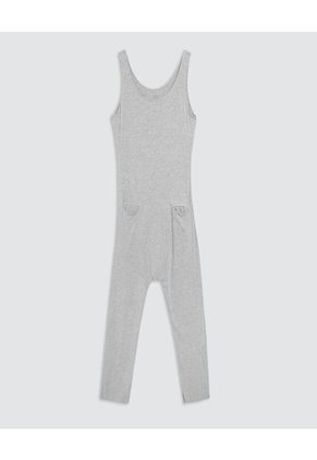 Enterizo  Para Mujer Manga Sisa Color Gris Marca Ostu #40320040