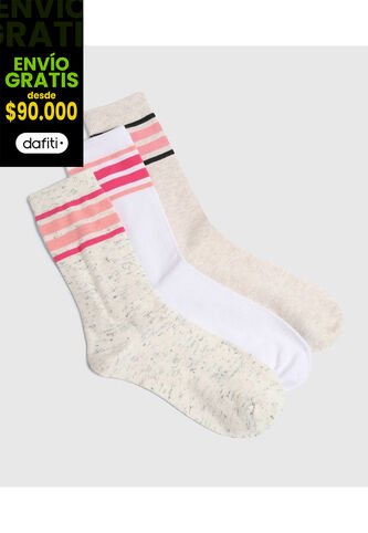 Medias Para Mujer Caña Larga Color Pack X Marca Ostu #40980195 Ostu