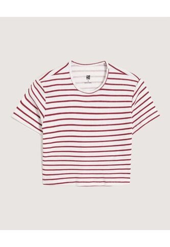 Camiseta  Infantil Niña Manga Corta Cuello Redondo Color Vino Marca Ostu #90098213 Ostu