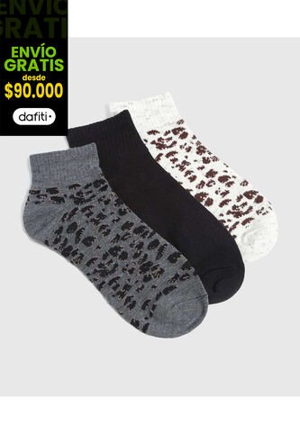 Medias Para Mujer Tobillera Color Pack X Marca Ostu #40980203 Ostu