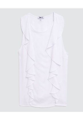Blusa Para Mujer Manga Sisa Color Blanco Marca Ostu #40120723