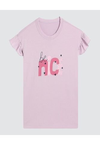 Camiseta  Infantil Niña Manga Corta Color Morado Marca Ostu #90090129 Ostu
