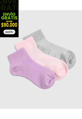 Medias Para Mujer Tobillera Color Pack X Marca Ostu #40980201 Ostu