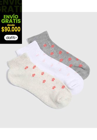 Medias Para Mujer Tobillera Color Pack X Marca Ostu #40980205 Ostu