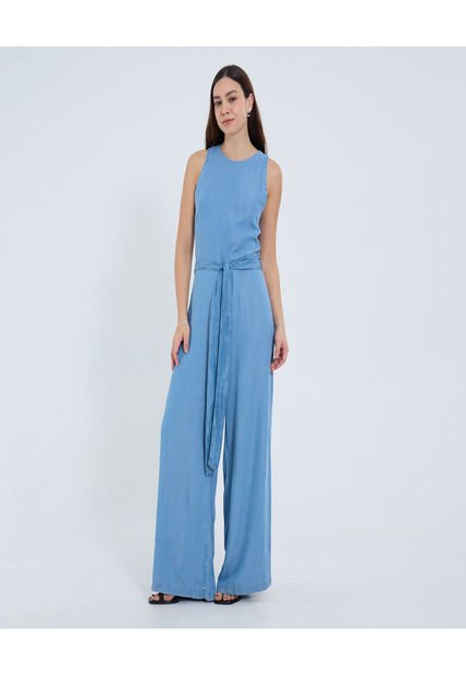 Enterizo Para Mujer Manga Sisa Color Azul Marca Ostu #40320129