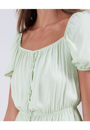 Blusa Para Mujer Manga Corta Color Verde Marca Ostu #40120828