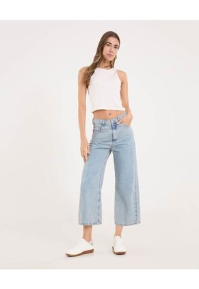 Jean Para Mujer Culotte Color Azul Marca Ostu #40160582