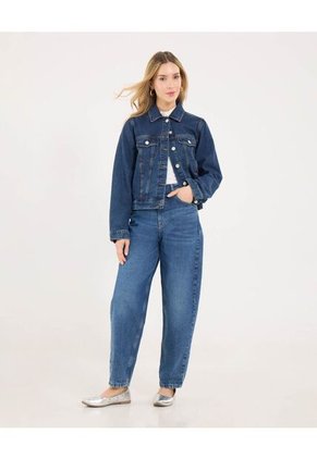 Chaqueta Para Mujer Trucker Color Azul Marca Ostu #40080251