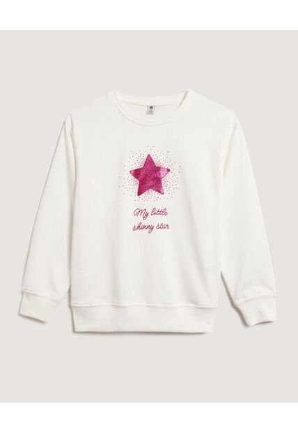 Buzo Infantil Niña Cuello Redondo Color Crema Marca Ostu #90060161