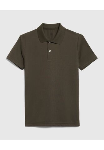 Polo Infantil Niño Manga Corta Color Verde Marca Ostu #80110107 Ostu