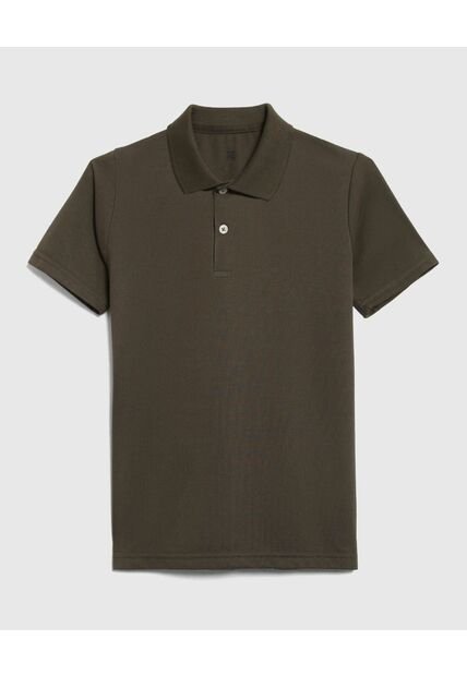 Polo Infantil Niño Manga Corta Color Verde Marca Ostu #80110107