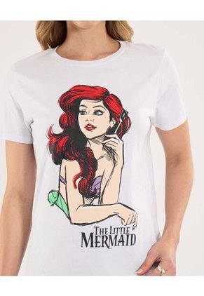 Camiseta Con Estampado De La Sirenita De Mujer #40091909