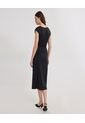 Vestido Para Mujer M/Sisa Medio Color Negro Marca Ostu #40170310 de Ostu