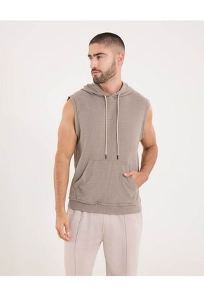 Buzo Para Hombre Hoodie Color Beige Marca Ostu #60060546